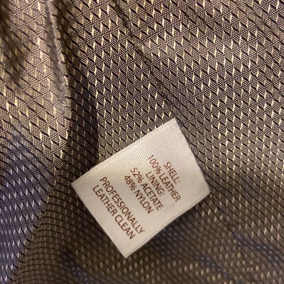 Soft leather jacket, gold with zipper - Picture 6 of 11